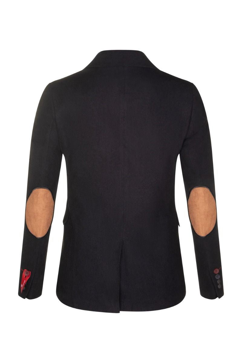 Womens 1920s Black Wool Classic Retro Vintage Blazer