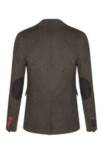 Womens 1920s Olive Green Wool Classic Retro Vintage Blazer