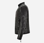 SUTTON Men's Vegetable Tanned Black Vintage Leather Biker Jacket