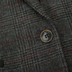 Womens Tweed 1920s Herringbone Charcoal Waistcoat
