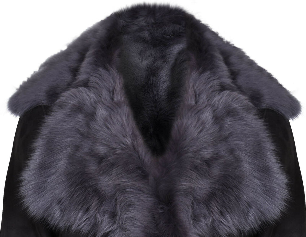 Womens Toscana Sheepskin Suede Trench Coat-Tbilisi