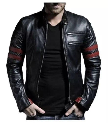 Black & Red Leather Jacket