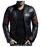 Black & Red Leather Jacket