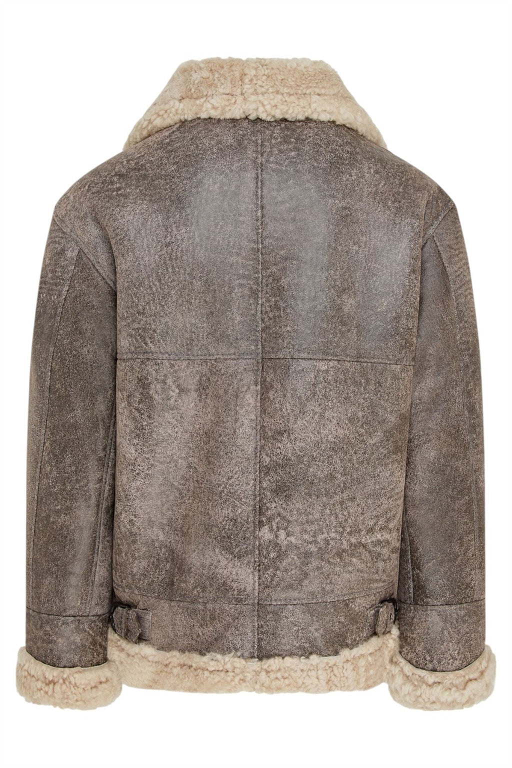 Mens B3 WW2 Sheepskin Leather Flying Aviator Jacket-Houston