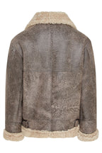 Mens B3 WW2 Sheepskin Leather Flying Aviator Jacket-Houston