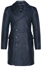 Mens Cowhide Leather Peacoat-Cordoba