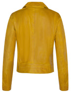 Womens Classic Leather Brando Biker Jacket-Loughton