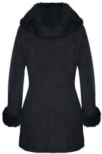 Ladies Suede Merino Sheepskin Coat-Samara