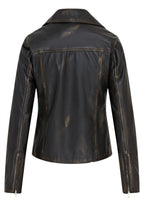 Women's Classic Brando Biker Leather Jacket - Broome