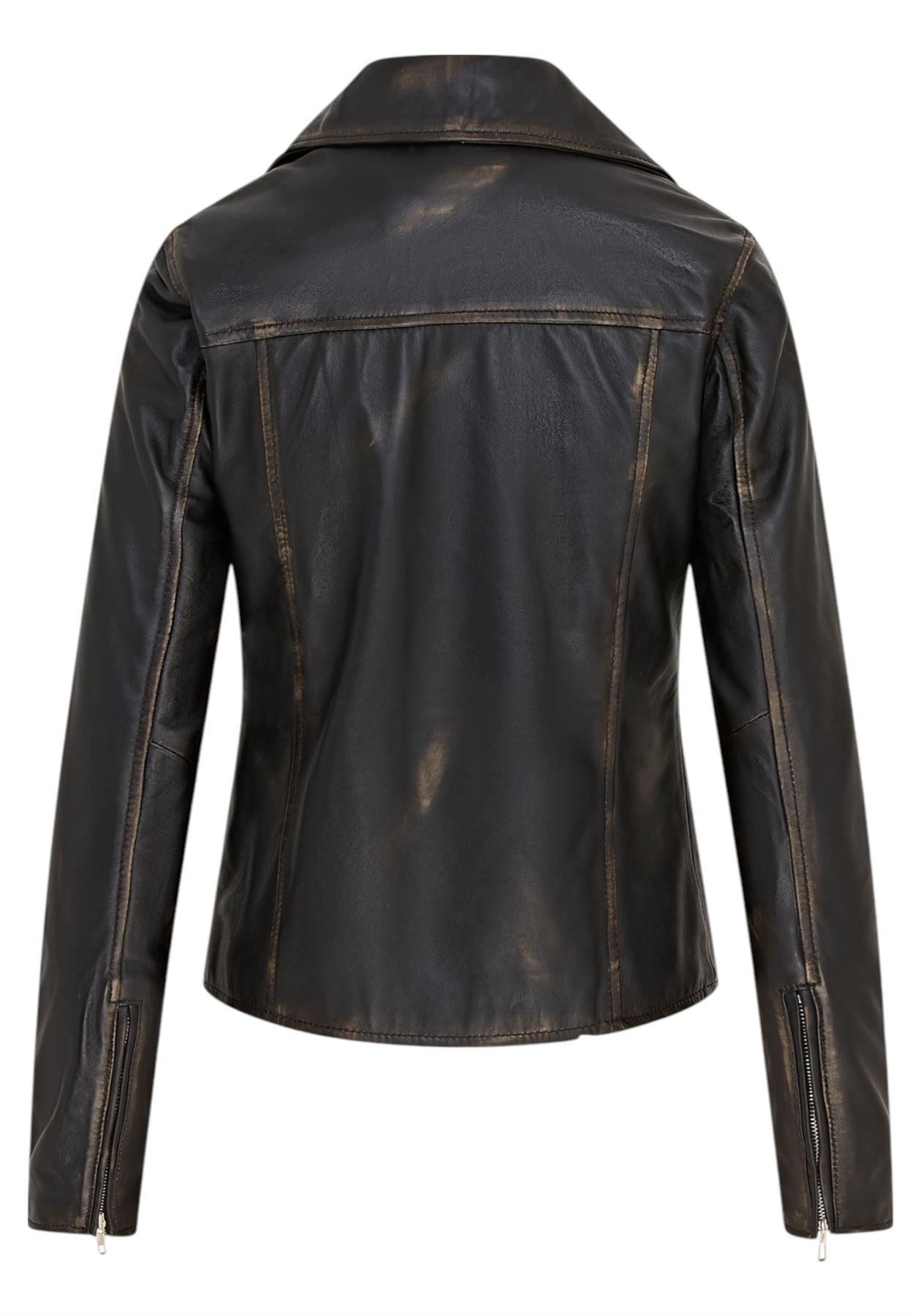 Women's Classic Brando Biker Leather Jacket - Broome