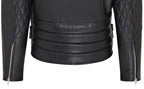 Mens Cowhide Leather Brando Biker Jacket - Garland