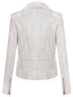 Womens Leather Brando Biker Jacket - Orlando