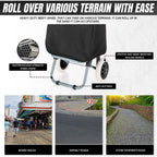 40L Lightweight Shopping Trolley Wheeled Folding Durable Cart Strong Bag Grocery