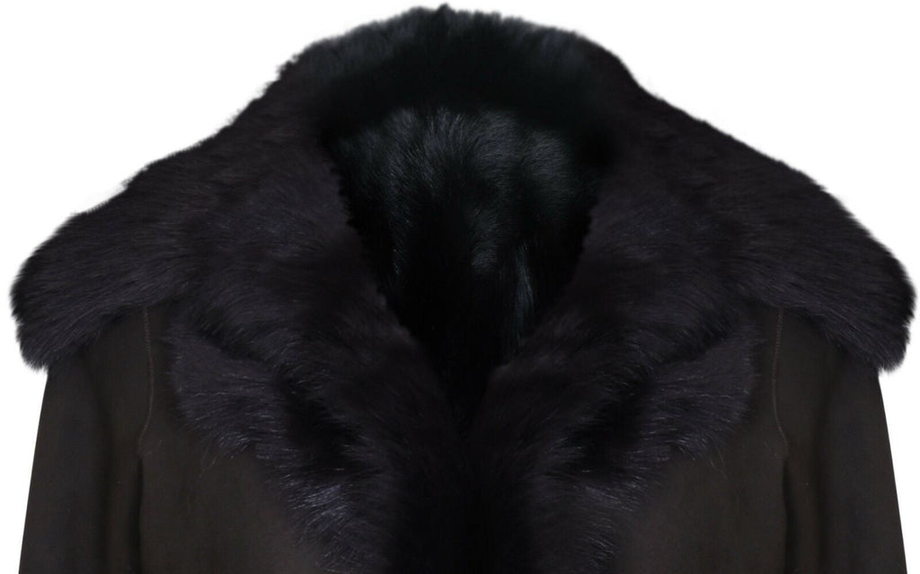 Womens Toscana Sheepskin Suede Trench Coat-Tbilisi