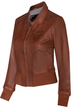 Womens  MA-1 Varsity Bomber Jacket-Modbury