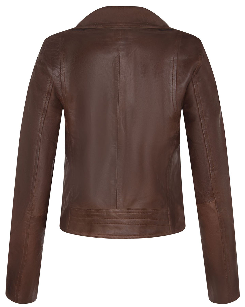 Womens Leather Classic Biker Brando Jacket-Baku