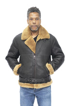 Mens RAF Sheepskin Leather Aviator Jacket-Colchester