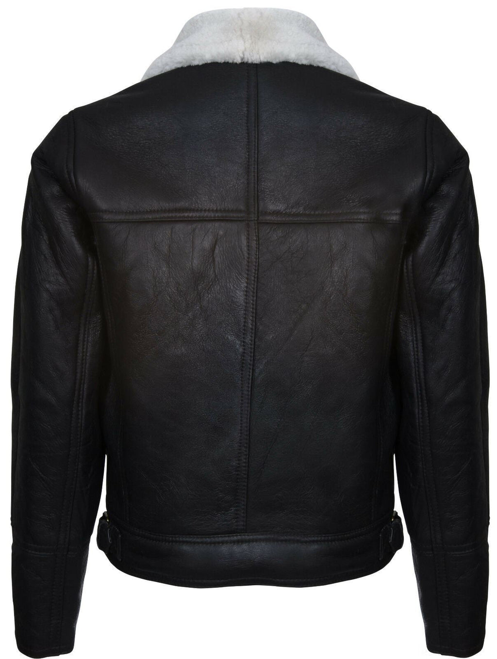 Mens Sheepskin Leather WW2 Bomber Jacket-Tucson