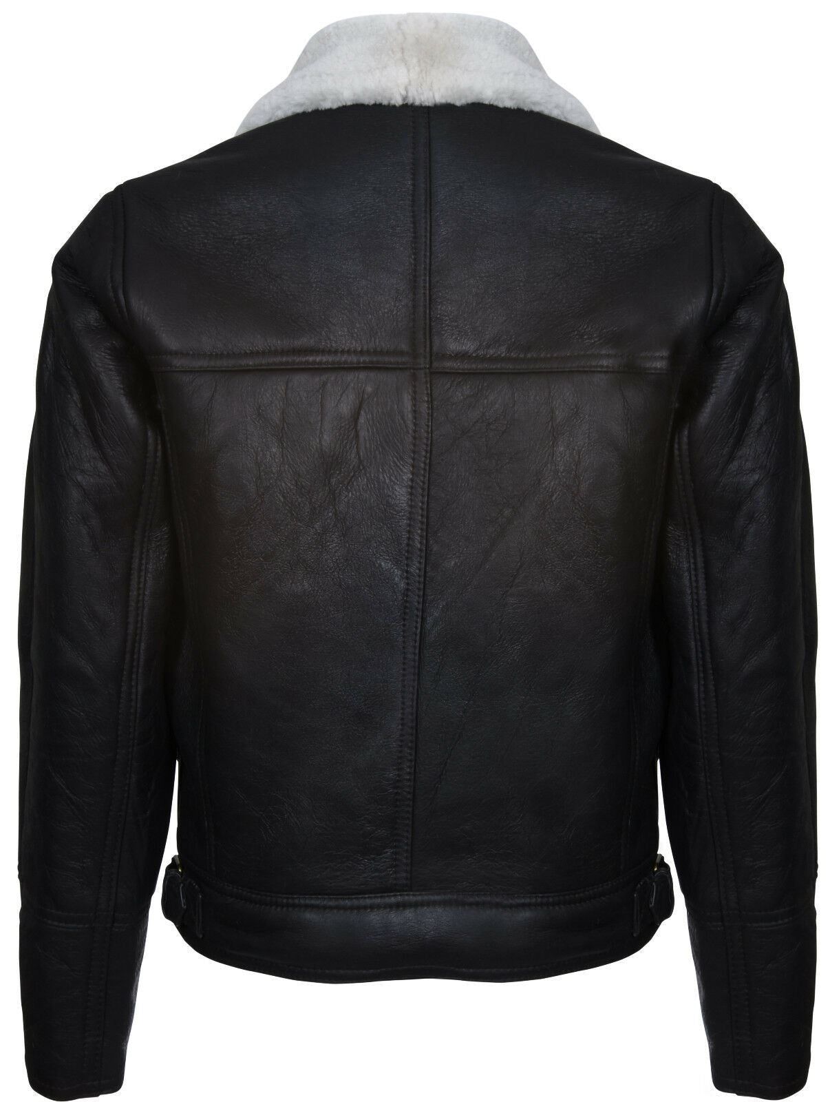 Mens Sheepskin Leather WW2 Bomber Jacket-Tucson
