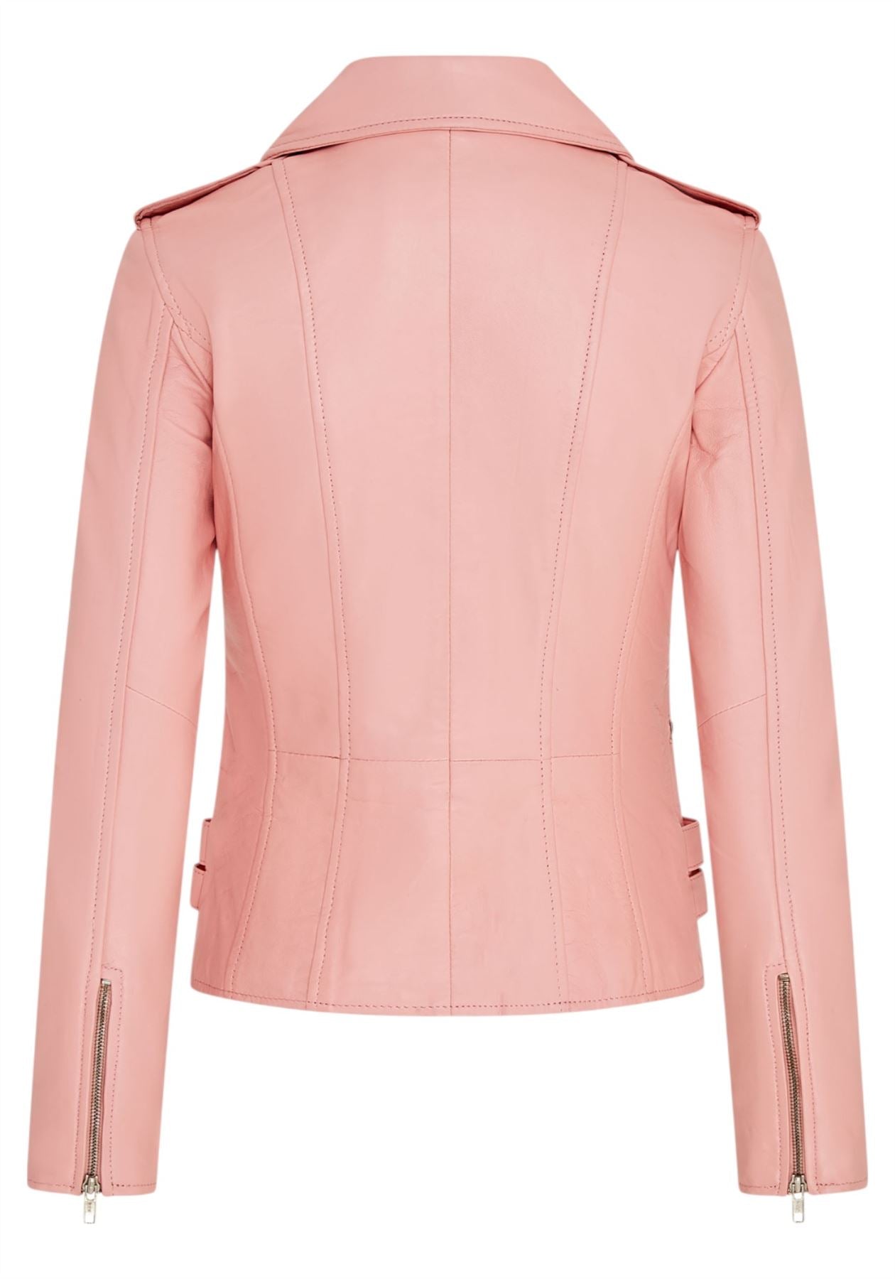 Womens Leather Vintage Brando Biker Jacket-Orlando