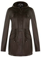 Womens Mid Length Hooded Parka Jacket-Oakengates