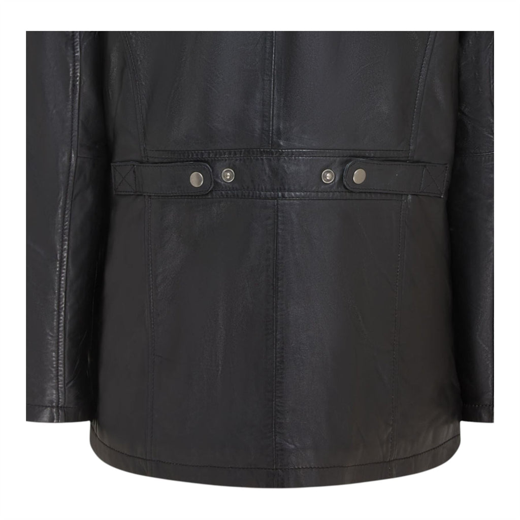 Men’s Leather Military Jacket Outwear Trenchcoat - Field