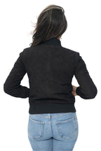 Womens MA-1 Suede Bomber Jacket-Arnhem