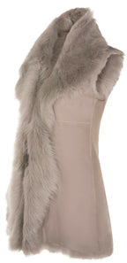 Women's Toscana Sheepskin Long Gilet-Sorocaba