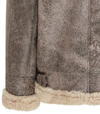 Mens B3 WW2 Sheepskin Leather Flying Aviator Jacket-Houston