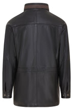 Mens Soft Italian Leather Parka Coat-Winnipeg