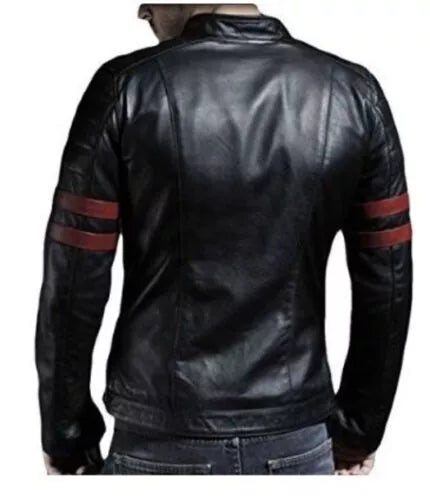 Black & Red Leather Jacket