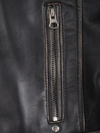 Women's Dark Brown Biker Style Leather Jacket