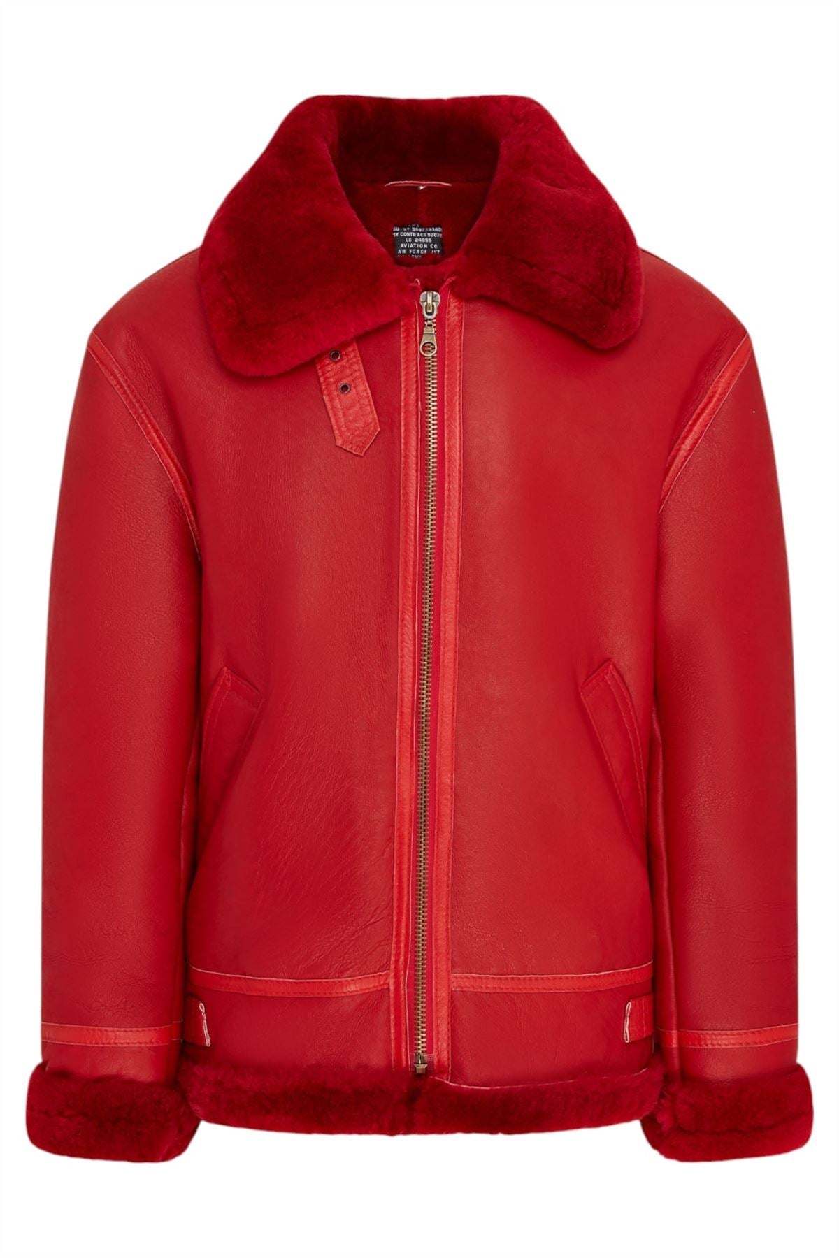 Mens B3 Bomber RAF Aviator Sheepskin Jacket -Wyndham