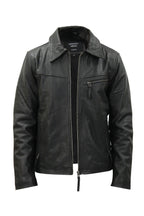 Men's Harrington Cow Hide Leather Jacket-Lima
