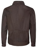 Mens Leather Bluson Tailored Bomber Jacket