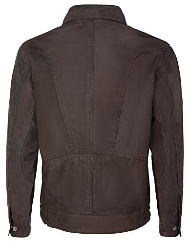 Mens Leather Bluson Tailored Bomber Jacket
