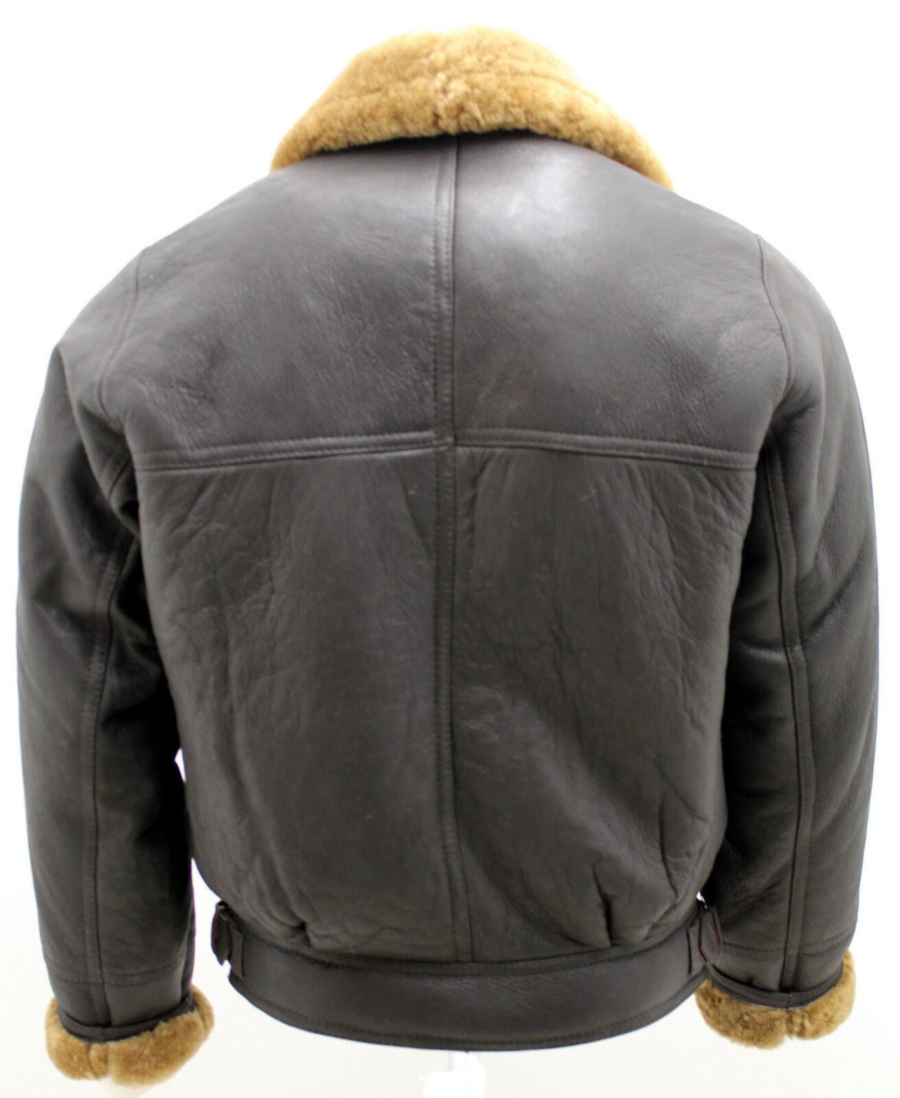 Mens Sheepskin Leather WW2 Bomber Jacket-Tucson