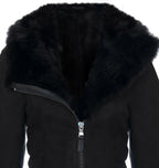 Ladies Suede Merino Sheepskin Coat-Samara