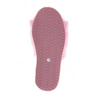 Women's Sheepskin Slippers Pink Warm Winter Fur Sliders - Nordic