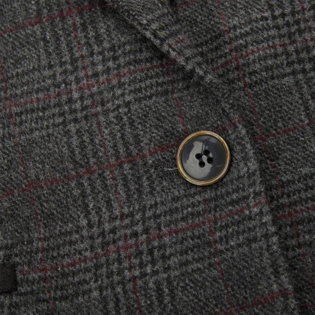 Womens Tweed 1920s Herringbone Charcoal Blazer