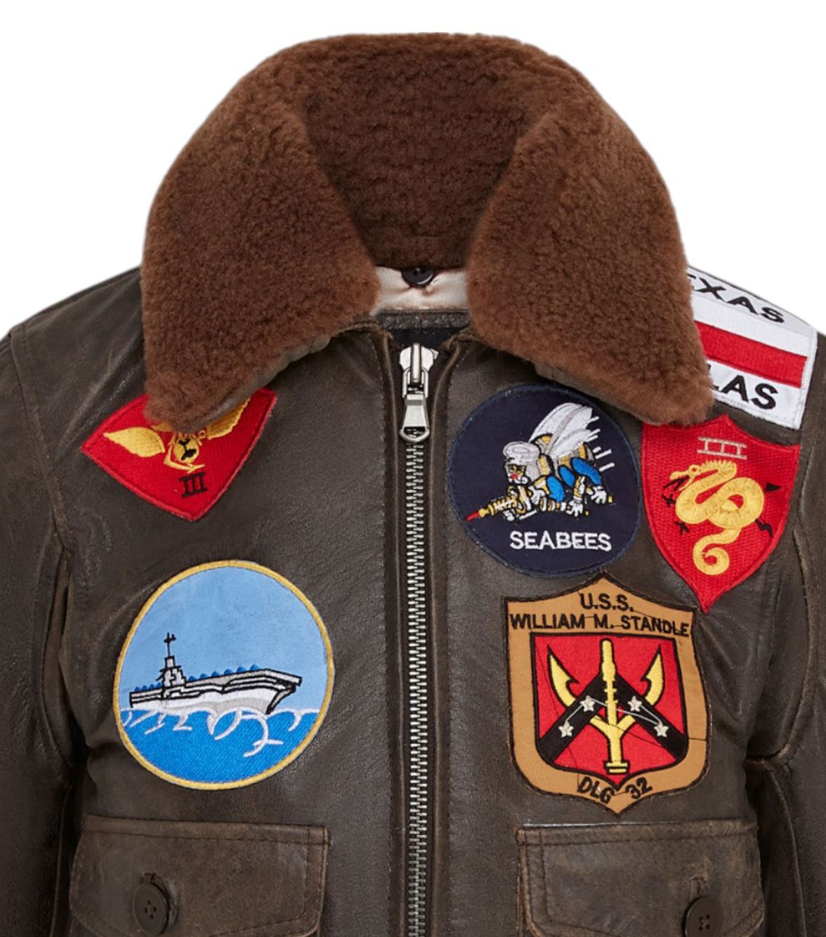 Women's A2 Top Gun Leather Bomber Jacket-Sunbury