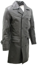 Mens Cowhide Leather Peacoat-Dortmund