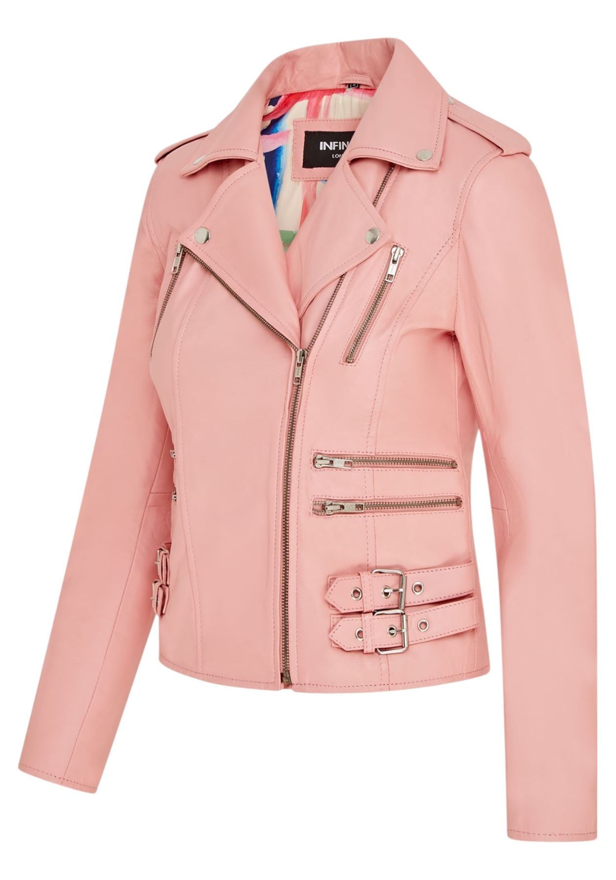 Womens Leather Vintage Brando Biker Jacket-Orlando