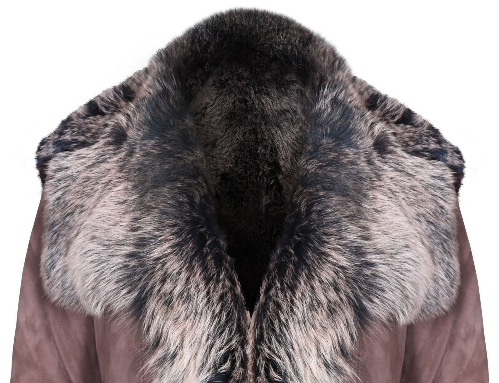 Womens Toscana Sheepskin Suede Trench Coat-Tbilisi