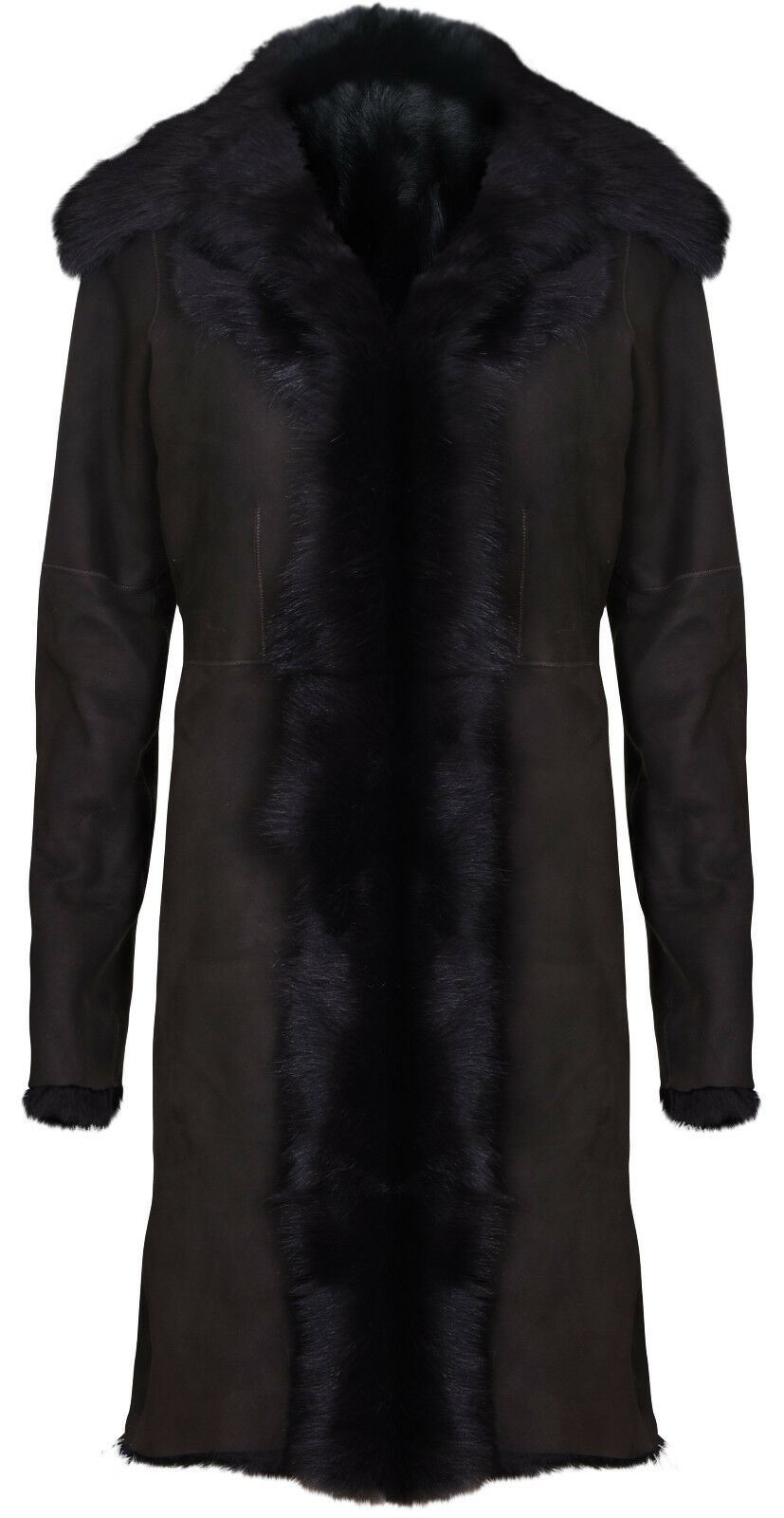 Womens Toscana Sheepskin Suede Trench Coat-Tbilisi