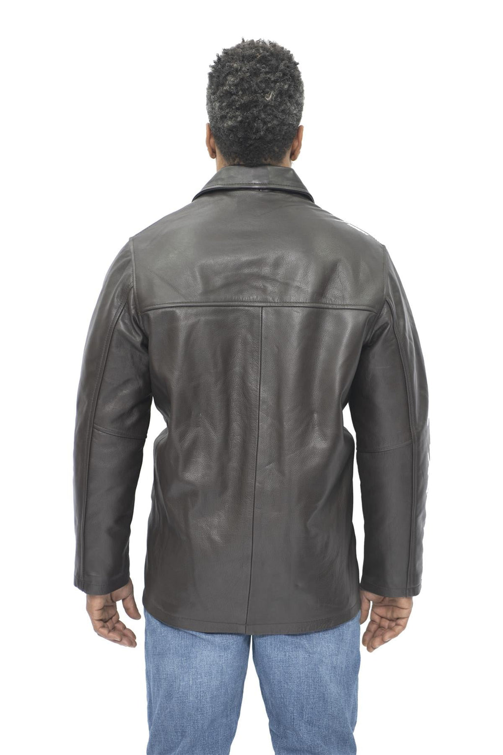 Mens Cowhide Leather Box Jacket-Mendoza