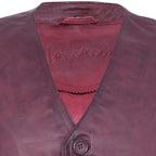 Mens Leather Waistcoat Formal Traditional Gilet Vest