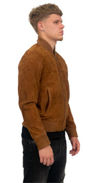 Mens Goat Suede MA-1 Bomber Jacket-Auckland
