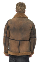 Mens B3 Sheepskin WW2 Bomber Jacket-Arnsberg