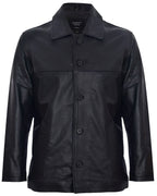 Mens Cowhide Leather Box Jacket-Mendoza